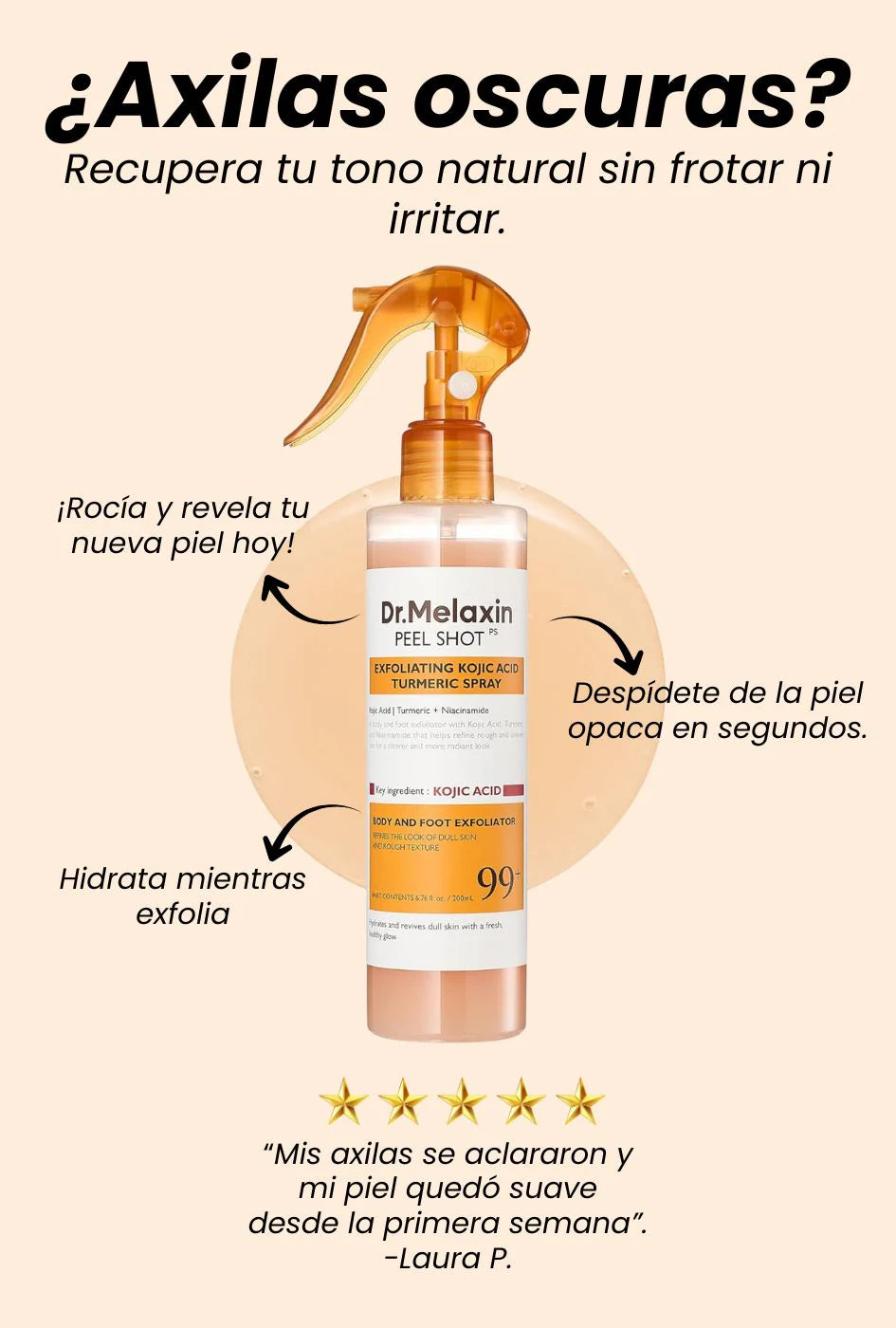 Dr.Melaxin Body Peel Shot - Tu piel merece brillar desde la primera aplicación ✨